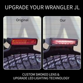 img 3 attached to 🔴 FIERYRED 3rd Brake Light for Jeep Wrangler JL (2018-2020) | Smoked High Mount Waterproof Stop Light