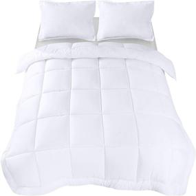 img 3 attached to 🛏️ Utopia Bedding 3 Piece Queen Comforter Set - Luxurious White Queen/Full Size with 2 Pillow Shams - Soft Brushed Microfiber - Machine Washable & Down Alternative - Comfortable & Stylish