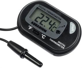 img 2 attached to 🌡️ Zacro Digital Aquarium Thermometer (Pack of 2) - LCD Display, Fish Tank Water, Terrarium Temperature