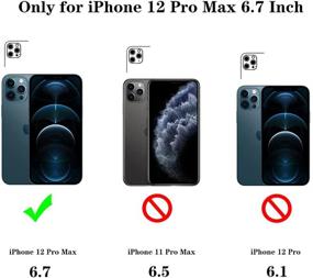 img 2 attached to 📱 LUTTY iPhone 12 Pro Max Case - Luxury Electroplated Bumper with Full Camera Protection, Shockproof Soft TPU Cover - Candy Black (6.7 inch)