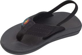 img 4 attached to Rainbow Sandals Molded Rubber Sandal Boys' Shoes : Sandals