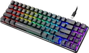 img 4 attached to 🎮 Gamenote 60% Mechanical Keyboard, Wired Gaming Keyboard Type-C, 71-Keys, LED Backlit, Mini Compact Keyboards with Blue Switch for PC Gamer Laptop Computer