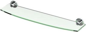 img 3 attached to 📚 Gatco 4686 Channel Glass Shelf with Chrome Finish