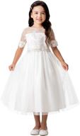 stunning igirldress flower girl dress: perfect for first communion, pageant, wedding, and birthday logo