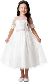 img 4 attached to Stunning iGirlDress Flower Girl Dress: Perfect for First Communion, Pageant, Wedding, and Birthday