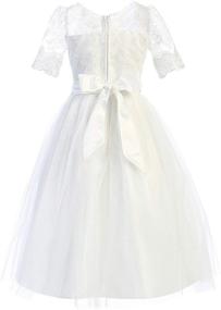 img 1 attached to Stunning iGirlDress Flower Girl Dress: Perfect for First Communion, Pageant, Wedding, and Birthday