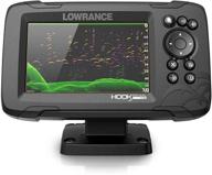 📟 lowrance hook reveal 5 fish finder - 5 inch screen with transducer, c-map preloaded maps logo