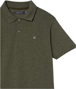 img 1 attached to 👕 Calvin Klein Boys' Short Sleeve Solid Polo: Timeless Style for Young Gentlemen