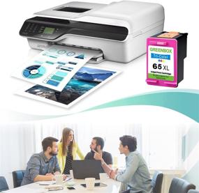 img 1 attached to 🖨️ GREENBOX Remanufactured Ink Cartridge Replacement for HP 63XL 63 XL - Envy 4516 4520 Officejet 4650 3830 Deskjet 2130 2132 Printer (1 Tri-Color)