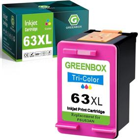 img 4 attached to 🖨️ GREENBOX Remanufactured Ink Cartridge Replacement for HP 63XL 63 XL - Envy 4516 4520 Officejet 4650 3830 Deskjet 2130 2132 Printer (1 Tri-Color)