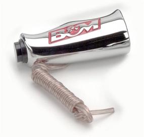 img 1 attached to 🔘 B&M 80659 Chrome Aluminum T-Handle Shifter Grip: Button & SAE Thread Inserts