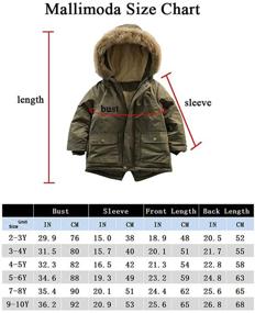 img 1 attached to Cotton Padded Navy Boys' Clothing with Hood - Mallimoda Jacket