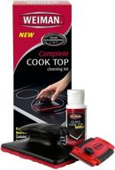 weiman complete cook top cleaning kit: premium cook top cleaner and polish with scrubbing pad, cleaning tool, and cook top razor scraper логотип