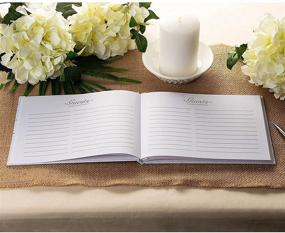 img 3 attached to Sustainable Greetings Floral Design Wedding Guest Book - Eco-Friendly & Elegant (8.3 x 6.25 x 0.45 Inches, 56 Sheets)
