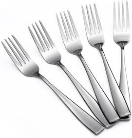 img 4 attached to 🍴 Premium Quality Eslite Stainless Steel Salad Forks Set - 6.7-Inch - 12-Piece Collection