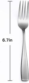 img 3 attached to 🍴 Premium Quality Eslite Stainless Steel Salad Forks Set - 6.7-Inch - 12-Piece Collection