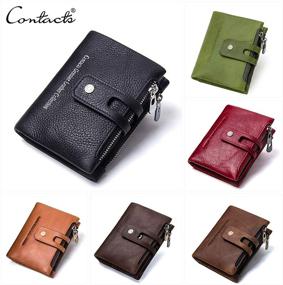 img 2 attached to Contacts Genuine Leather Bifold Double Men's Accessories