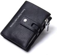 contacts genuine leather bifold double men's accessories logo