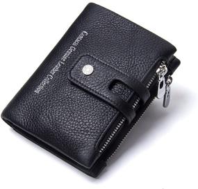 img 4 attached to Contacts Genuine Leather Bifold Double Men's Accessories