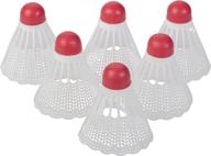 premium white shuttlecocks, pack of 6 - triumph replacement badminton shuttlecocks логотип