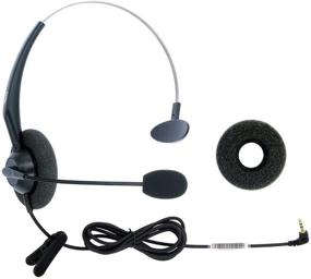 img 1 attached to Enhance Your Communication Experience with Over Ear Headphones for Cordless Home Phones & Landlines - 2.5mm Jack Hands Free Headset