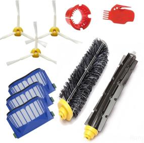 img 4 attached to 🔧 Amyehouse Replacement Parts Kit: Bristle Brush, Flexible Beater Brush, Aero Vac Filter, Armed-3 Side Brush for iRobot Roomba 600 Series 595 610 614 620 630 650 660 671 680 690 Vacuum - Enhanced Cleaning Performance!