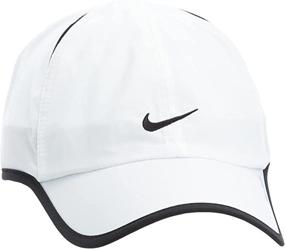 img 1 attached to 🧢 Nike Unisex Aerobill Featherlight Dri-Fit White Running Tennis Cap CI2662-100