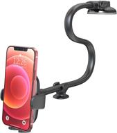 oqtiq dashboard car phone holder: long arm gooseneck mount for car truck – compatible with iphone 13 12, samsung, lg, moto, zte & more! logo