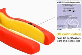 img 1 attached to YIYITOOLS VED 1000V Изолированный длинный плоскогубцы, 160мм - Высоковольтное изоляция, желтый и красный