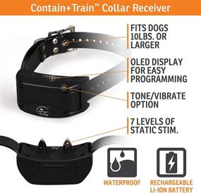 img 2 attached to 🐕 SportDOG Brand Contain + Train System - In-Ground Fence Kit with Remote Trainer - Waterproof, Rechargeable Collar with Tone, Vibration, and Electric Shock - Expandable for Multiple Dogs - Covers up to 100 Acres