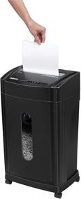 img 1 attached to 🔌 Fellowes FEL4817001 Power Shredder - 12 Sheets, Black/Silver, 25.6" x 14.5" x 10.5