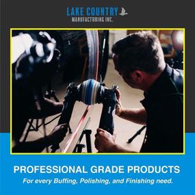 img 1 attached to 🔧 Enhance Polishing Efficiency with Lake Country Dual-Action Backing Plate, Flexible 3 Inch, Black and Yellow Design with Hook-and-Loop Fastener