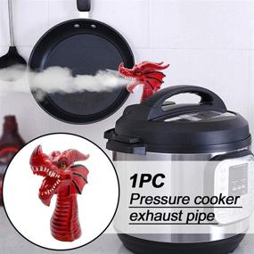 img 2 attached to JOLIXIEYE Dragon Steam Release Diverter Tool - Fire-breathing Pot Pressure Cooker Accessory, Cupboards/Cabinets Savior Cooker Kitchen Supplies - Steam Release Diverter