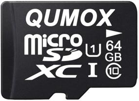 img 2 attached to Карта памяти QUMOX Micro SD объемом 64 ГБ - Класс 10 UHS-I - Скорость записи HighSpeed 40 МБ/с, скорость чтения до 80 МБ/с.