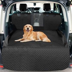 img 4 attached to 🐶 Vailge Dog Cargo Liner: Waterproof, Nonslip & Washable SUV Cargo Cover for Dogs with Window & Bumper Flap - Universal Fit