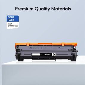 img 2 attached to GOTOBY Compatible 48A CF248A Black Toner Cartridges: Ideal Replacement for HP Pro M15w, MFP M28w, M29w, M30w, M31w, M15a, M16a, M28a, M29a Printers (Black, 4 Pack)