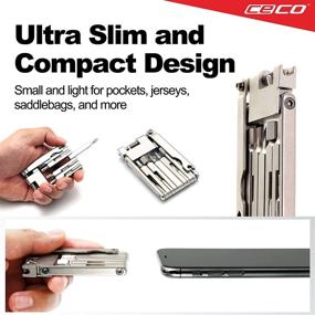 img 3 attached to 🔧 CECO-USA 13-Function Bicycle Multi Tool with Chain Breaker – Ultra Slim, Compact Pocket-Sized, Lightweight – High Strength CR-V 6150 Tool Steel – Easy To Carry