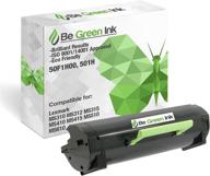 be green ink 50f1h00 501h toner cartridge: compatible replacement for lexmark ms series printers - high yield, 1 black, 5,000 pages logo