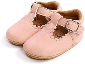 img 1 attached to COUCOU Bowknot Anti Slip Toddler Princess Girls' Shoes in Flats