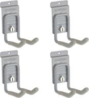 🔧 optimize your storage: pack of 4 storewall heavy duty universal slatwall double hooks with camlok logo