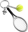 chooro tennis player racket keychain logo