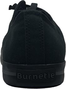 img 1 attached to 👟 Stylish and Comfortable Burnetie Mens Black Canvas Sneaker - Perfect for Men's Casual Wear!