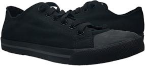 img 4 attached to 👟 Stylish and Comfortable Burnetie Mens Black Canvas Sneaker - Perfect for Men's Casual Wear!