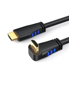 img 4 attached to 🔌 High-Speed HDMI 2.0 Cable – CableCreation 6ft Down Angle 90 Degree Down HDMI Cable with Gold Plated Connector – Supports 4K (60Hz) Ultra HD, 3D Video, Ethernet, Audio Return Channel – Black