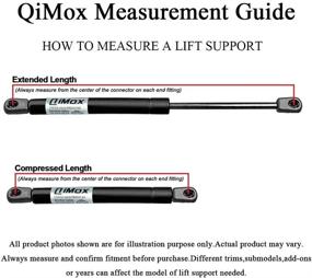 img 1 attached to 🚙 Pair of QiMox Rear Trunk Struts Lift Supports Shocks for Pontiac G6 Sedan Spoiler (2005-2010, Excluding Convertible)