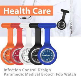 img 3 attached to 🕒 Nursing Watches: Perfect Blend of Purples and Orange for Second Timers