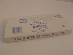 img 1 attached to 🪒 200 Lord Double Edge Safety Razor Blades: Super Chrome for Smooth, Precise Shaving