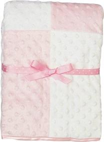 img 4 attached to 👶 Spasilk Minky Raised Dot Baby Blanket with Satin Trim: The Perfect Double Layer Blanket for Baby Girls and Boys - Ideal Gifts for Newborns and a Versatile Receiving Blanket