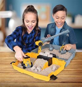 img 3 attached to 🪣 Kinetic Sand Construction Foldable Sandbox
