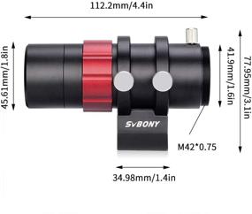 img 3 attached to SVBONY SV165 Mini Guide Scope 30mm F4 Finder Scope: Ideal for SV305 Pro, ZWO, QHY, and Orion Auto Guiding Cameras